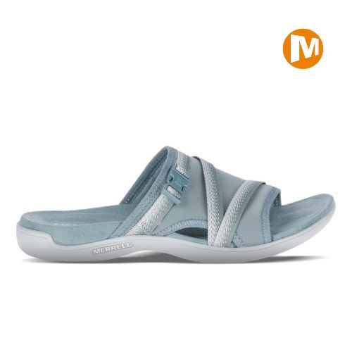 Merrell District Muri Womens Slides Light Turquoise UK.PWIT